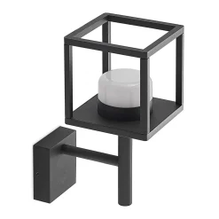 Lucande Timio buitenwandlamp, uplight, grijs, GX53, IP44