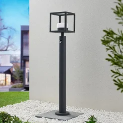 Lucande Timio tuinpadverlichting, 85cm, bewegingsmelder, GX53, IP44