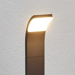 Lucande Timm LED tuinpadverlichting, 100 cm, antraciet, metaal, IP54