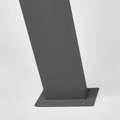 Lucande Timm LED tuinpadverlichting, 100 cm, antraciet, metaal, IP54