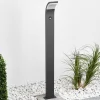 Lucande Timm LED tuinpadverlichting, sensor, 100cm, antraciet, IP54