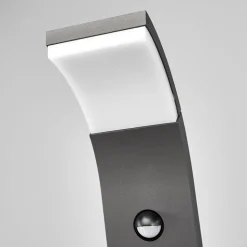 Lucande Timm LED tuinpadverlichting, sensor, 100cm, antraciet, IP54