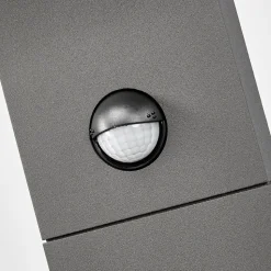 Lucande Timm LED tuinpadverlichting, sensor, 60 cm, antraciet, IP54