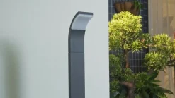 Lucande Timm LED tuinpadverlichting, 60 cm, antraciet, metaal, IP54