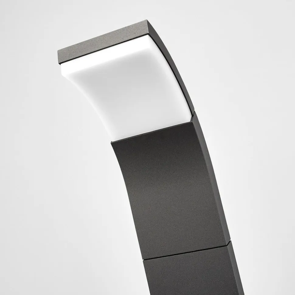 Lucande Timm LED tuinpadverlichting, 60 cm, antraciet, metaal, IP54