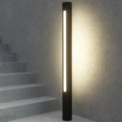 Lucande Tomas LED tuinpadverlichting, 75 cm, donkergrijs, IP54