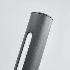 Lucande Tomas LED tuinpadverlichting, 75 cm, donkergrijs, IP54