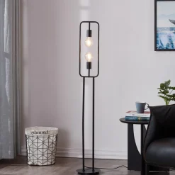 Lucande Tornike vloerlamp, 2-lamps, ijzer