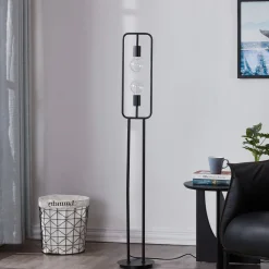 Lucande Tornike vloerlamp, 2-lamps, ijzer