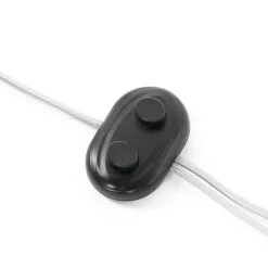 Lucande Velanoris vloerlamp, 2-lamps, geborsteld aluminium