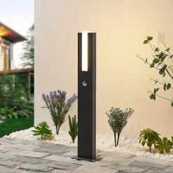 Lucande Virgalia LED tuinpadverlichting, bewegingsmelder, 65 cm, IP54