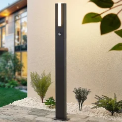 Lucande Virgalia LED tuinpadverlichting, bewegingsmelder, 100cm, IP54