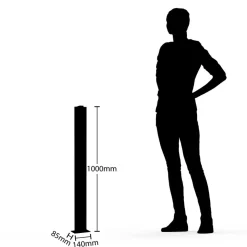 Lucande Virgalia LED tuinpadverlichting, bewegingsmelder, 100cm, IP54