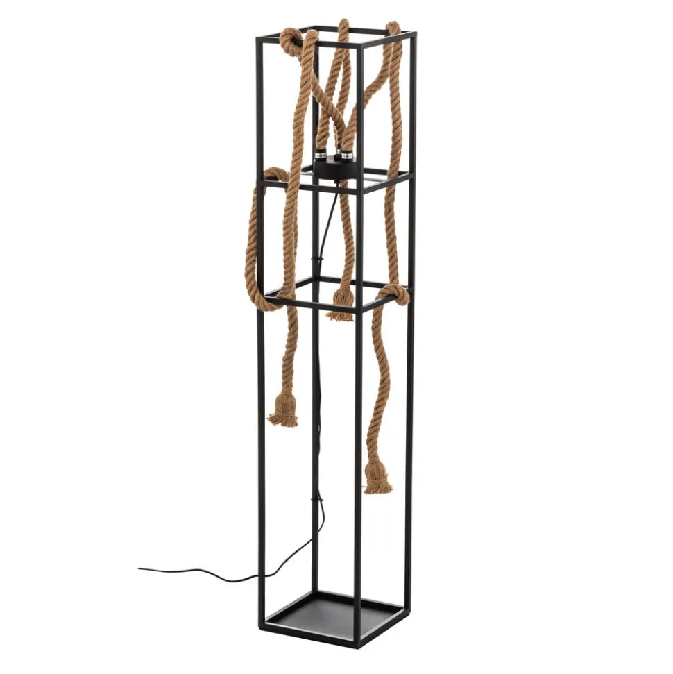 Lucande Vlados vloerlamp, kooi, 3-lamps.