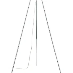 Lucande vloerlamp Diborah, rookgrijs, glas, 150 cm, G9