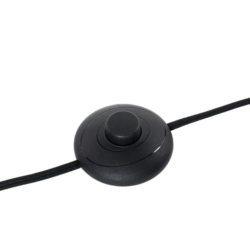 Lucande vloerlamp Kellina, 151 cm, zwart, metaal, E27