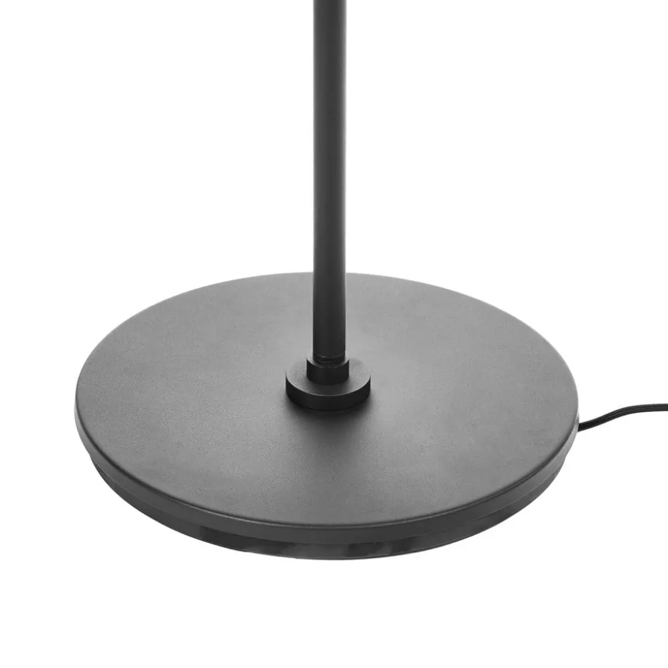 Lucande vloerlamp Kellina, 151 cm, zwart, metaal, E27