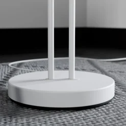 Lucande vloerlamp Medira, wit, 2-lamps, verstelbaar, GU10