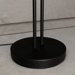 Lucande vloerlamp Medira, zwart, 2-lamps, verstelbaar, GU10