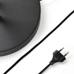 Lucande vloerlamp Medira, zwart, 2-lamps, verstelbaar, GU10