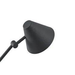 Lucande vloerlamp Phina, zwart/wit, verstelbaar, E27