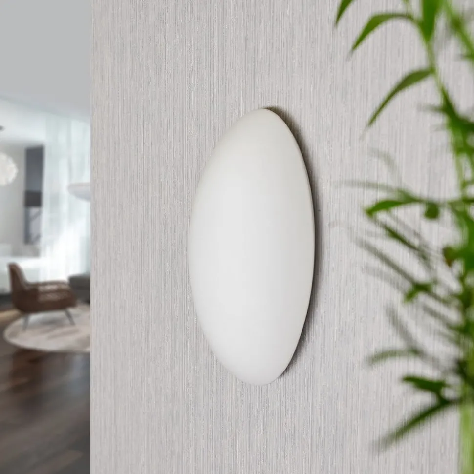 Lucande wandlamp Jemima, 24 cm, glas, elliptisch