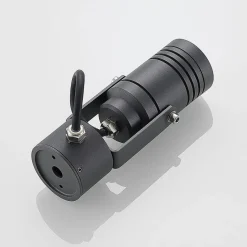 Lucande wandspot Galina, grijs, aluminium, 11,2 cm hoog