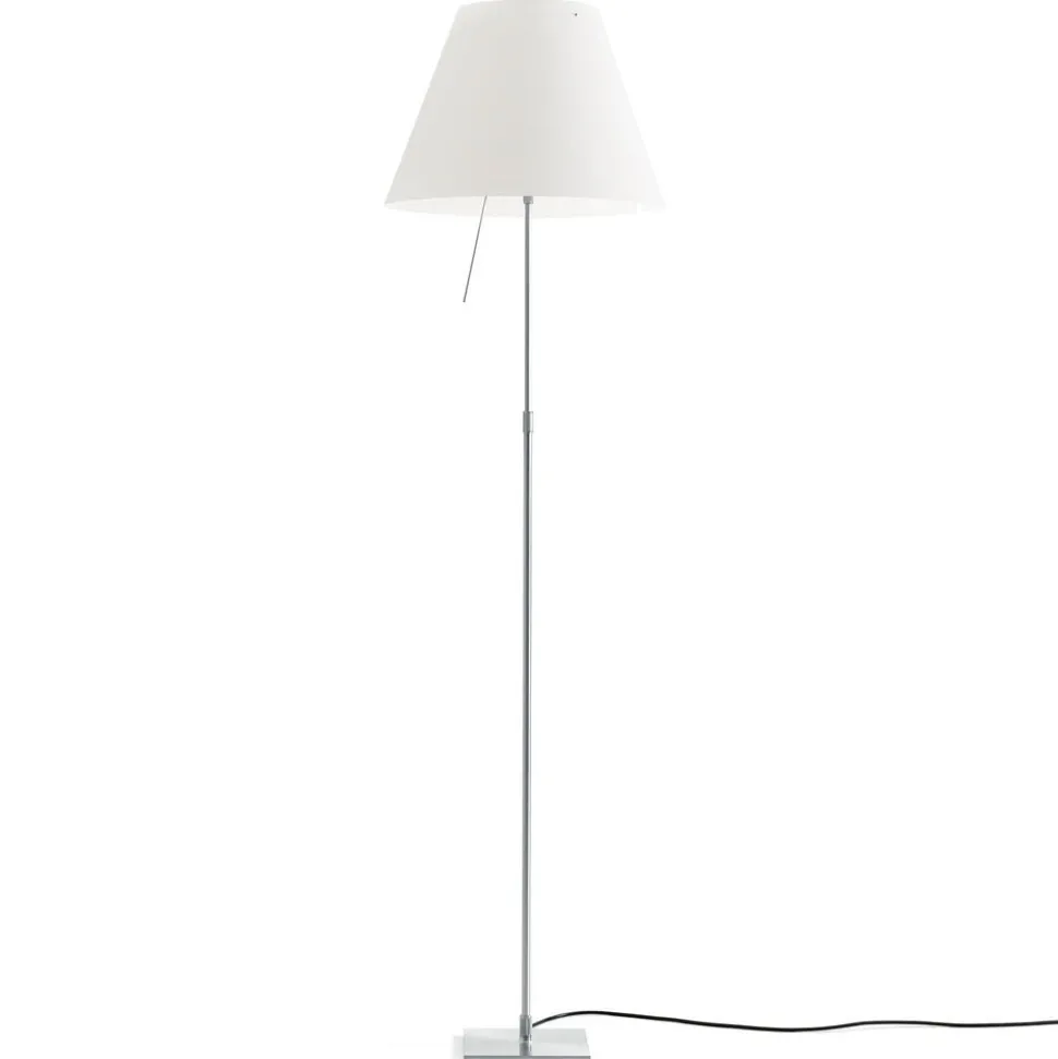 Luceplan Costanza vloerlamp D13ti, alu/wit