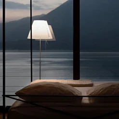 Luceplan Costanza vloerlamp D13ti, alu/wit