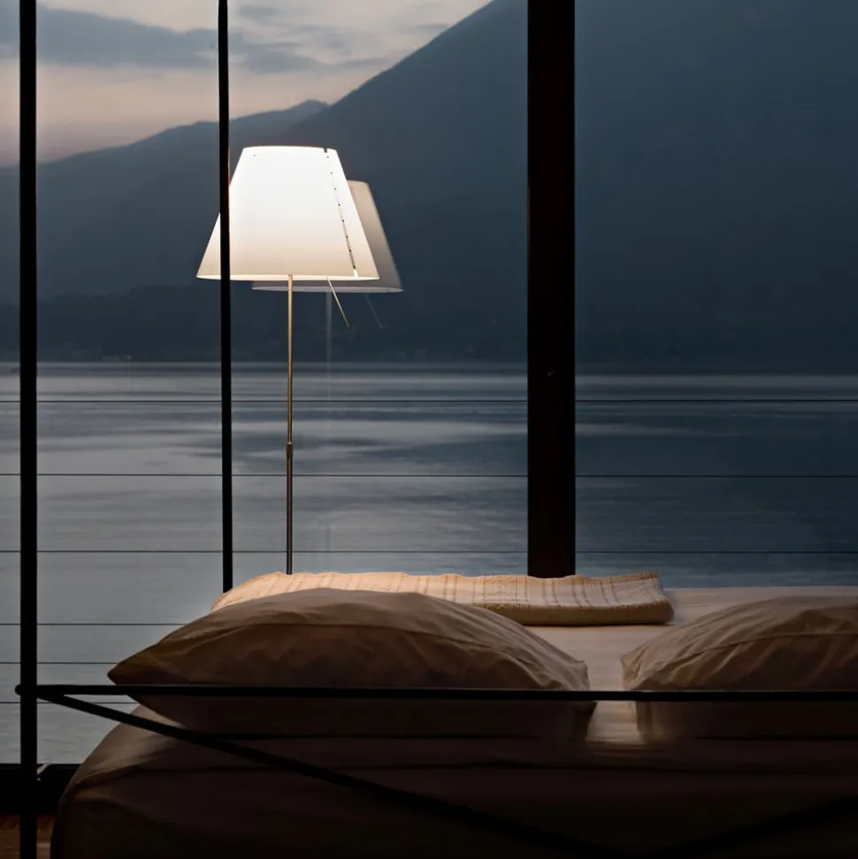 Luceplan Costanza vloerlamp D13ti, alu/wit