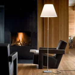 Luceplan Costanza vloerlamp D13ti, alu/wit