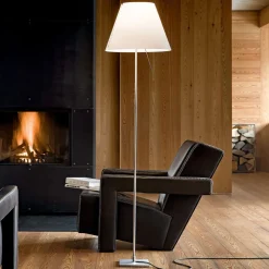 Luceplan Costanza vloerlamp D13tif, alu/wit
