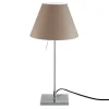 Luceplan Costanzina tafellamp alu, nogabruin