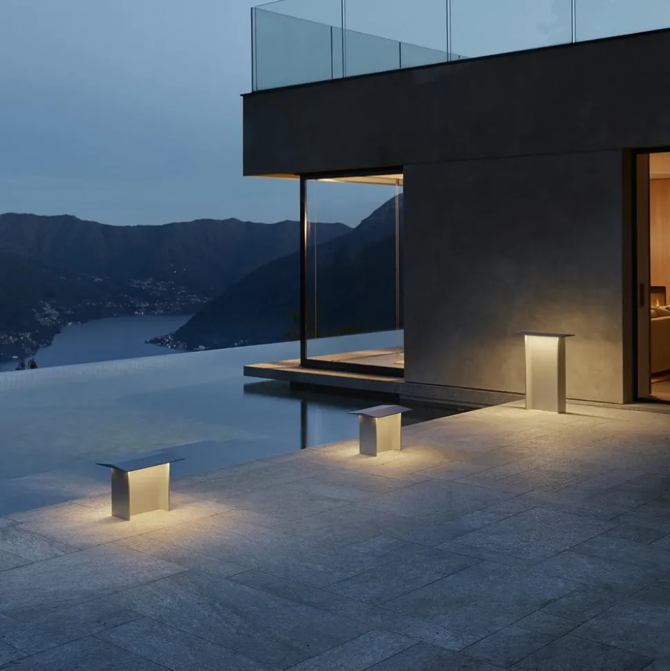 Luceplan Fienile LED sokkellamp 32cm lichtgrijs