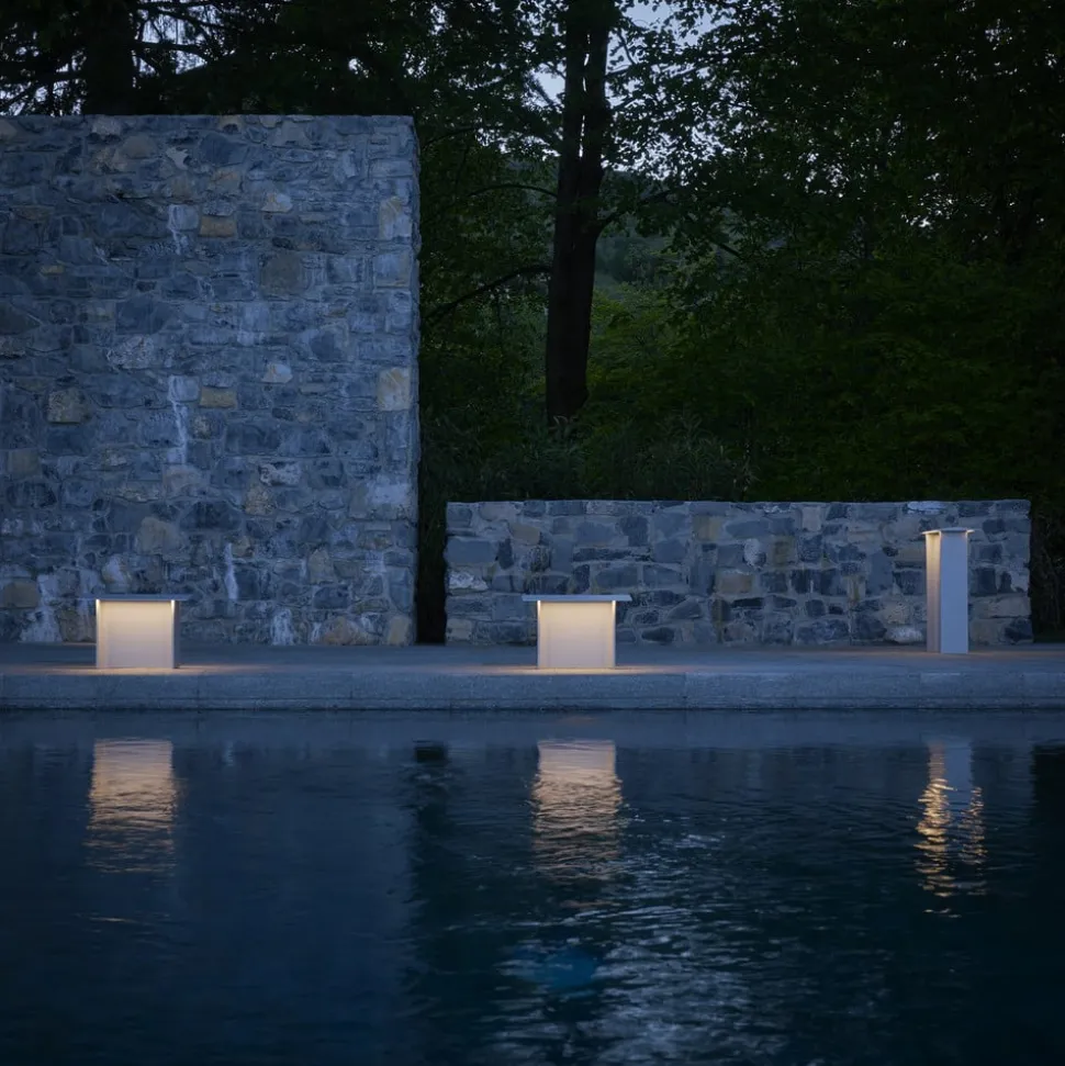 Luceplan Fienile LED sokkellamp 32cm lichtgrijs