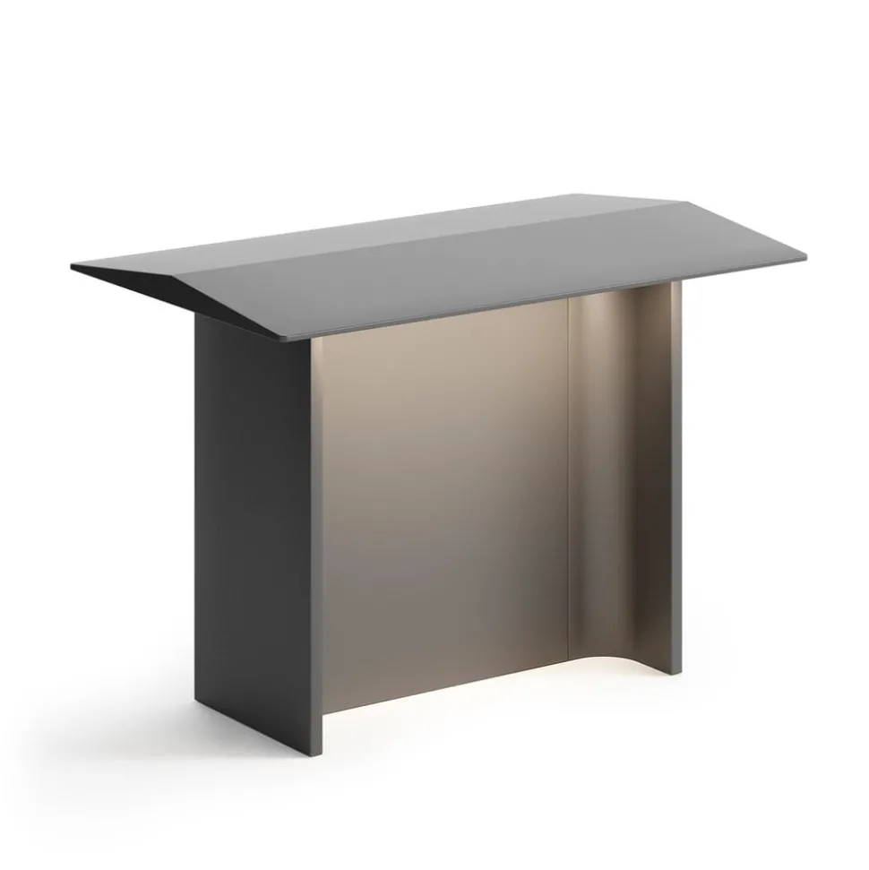 Luceplan Fienile LED sokkellamp 32cm donkergrijs