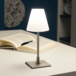 Lucy LED tafellamp met touchdimmer, chroom