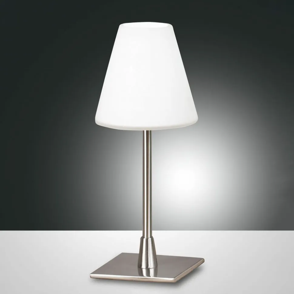 Lucy LED tafellamp met touchdimmer, chroom