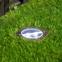 Lugo LED grondspot inbouwlamp, IP44, 10,5 x 10,5 cm