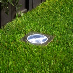 Lugo LED grondspot inbouwlamp, IP44, 10,5 x 10,5 cm