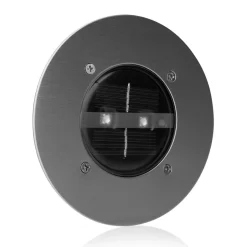 Lugo LED grondspot inbouwlamp, IP44, roestvrij staal, glas