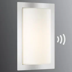 Luis buitenwandlamp, roestvrij staal, bewegingsmelder