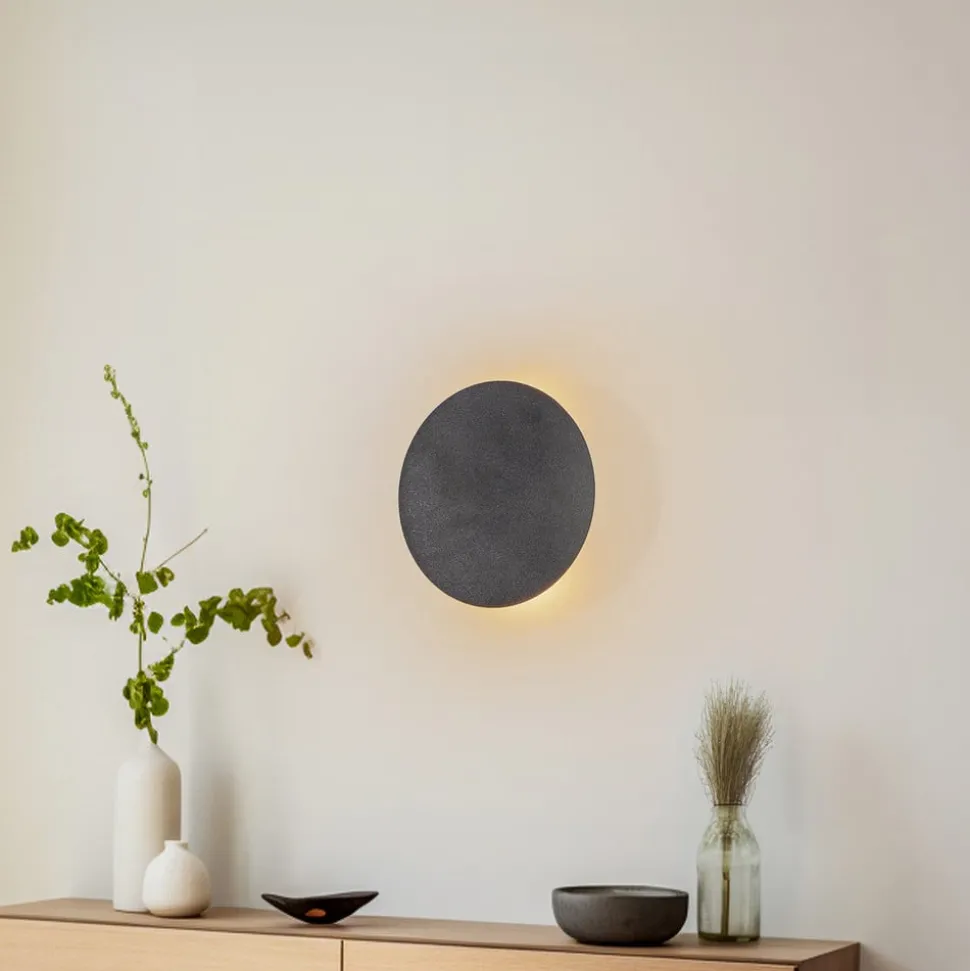 Lunia New wandlamp, zwart, Ø 20 cm
