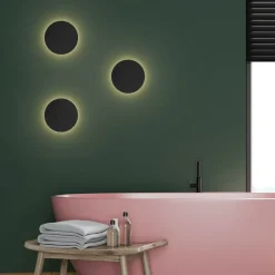 Lunia New wandlamp, zwart, Ø 20 cm