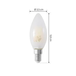 LUUMR Slimme kaarslamp E14 4,2 W mat CCT Tuya WLAN