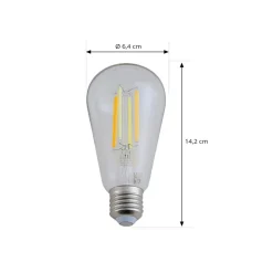 LUUMR Slimme LED E27 ST64 7W helder ZigBee Hue Tuya