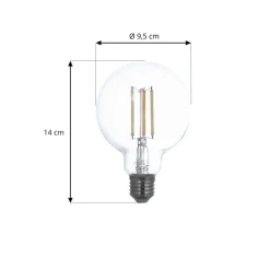 LUUMR Slimme LED lamp E27 G95 7W helder ZigBee Hue Tuya
