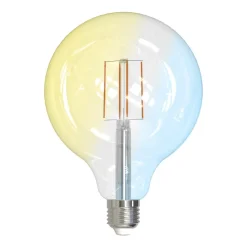 LUUMR slimme LED lamp helder E27 G125 7W Tuya WLAN CCT