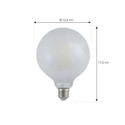 LUUMR Slimme LED lamp mat E27 G125 7W Tuya WLAN CCT