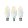 LUUMR Smart LED druppellamp set van 3 E14 4.2W CCT helder Tuya